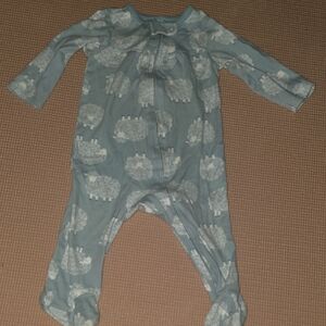Carter's Blue Sheep Print Footie
